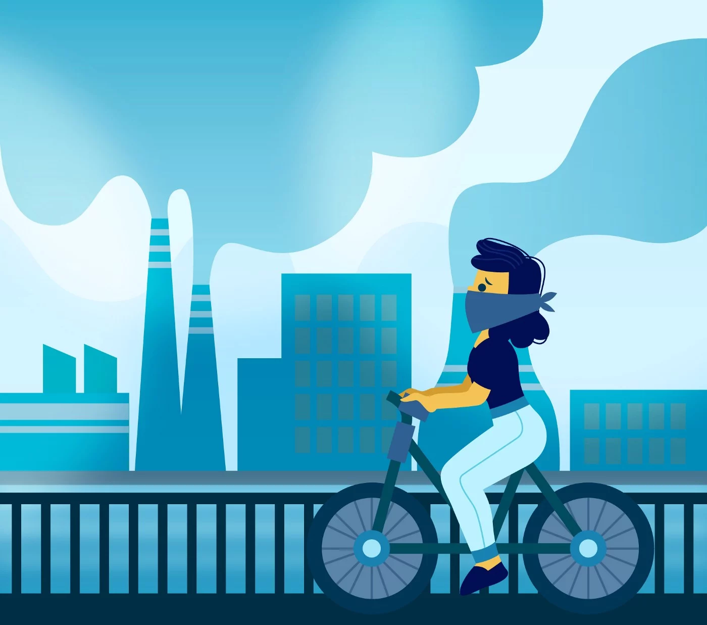 Heavy Air Pollution Ahead — Recalculating Route